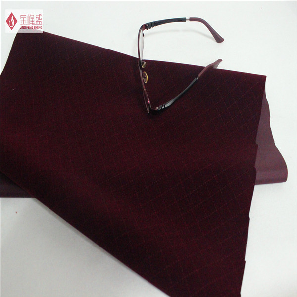 Anti-Static Velvet Upholstery Fabric , Tricot Knitted Taffeta Flocked Fabrics