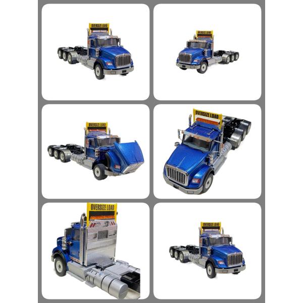 DM International HX620 Tri-Axle American Flatbed Truck 1/50 Scale Model 71009