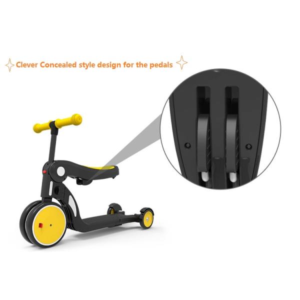 Lightweight Multi Functional Kids Kick Scooter 5 In 1 Ride On Toy Car