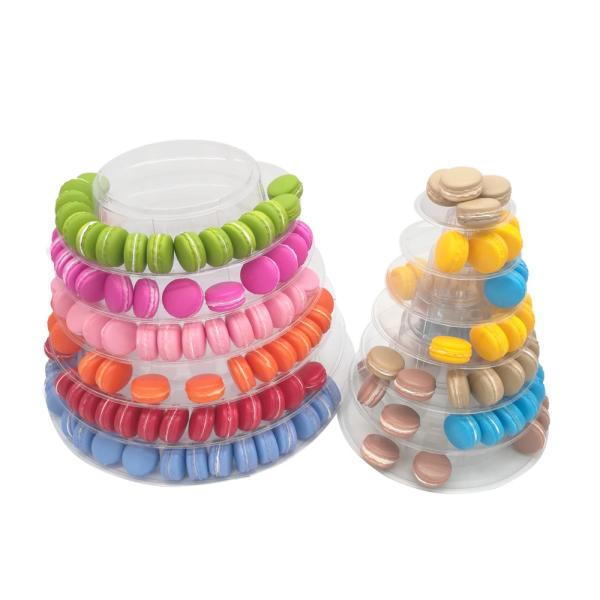 13 стойка пирожного свадьбы Macaron упаковывая белых 62cm яруса больших пластиковых