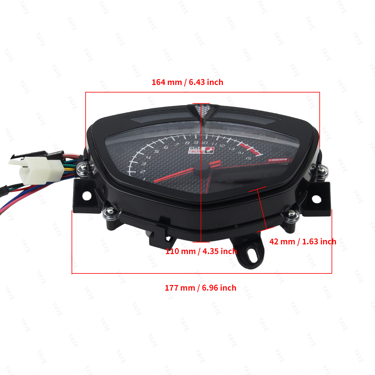 Motorcycle odometer, motorcycle LCD RPM speedometer, motorcycle tachometer/multi-color display. For Y135 LC V1/Jupiter MX Sniper.