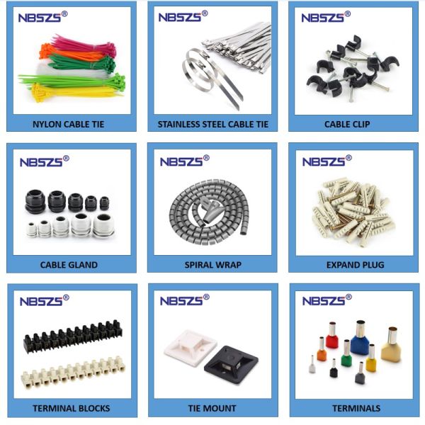 White Cable Ties Mounts Easy Installation Multi Purpose CE ROHS