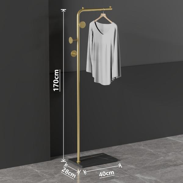 Modern Design Luxury Coat Rack Floor Standing Metal Frame Hanger For Living Room Bedroom Clothes Storage Scarf Bag Hat