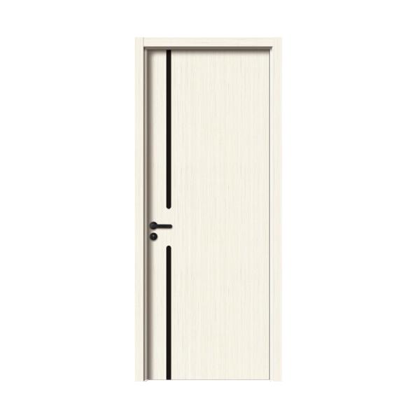 Customizable Wooden Wood Double Doors Solid Interior Veneer Room Modern Panel  Door for Office Philippines Price with Smart Lock