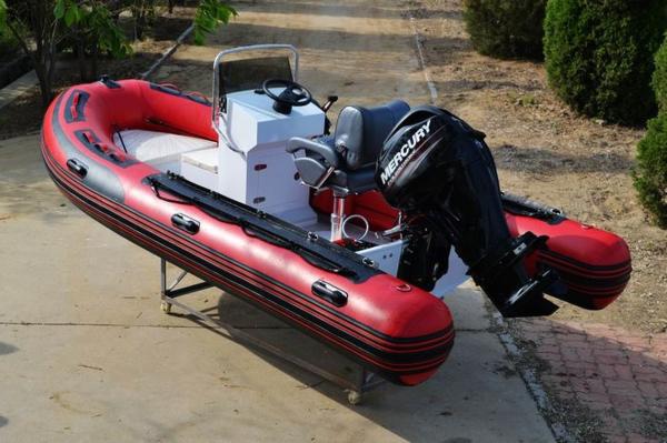 Medium Size Aluminum Rib Boat Hypalon Tube 420cm Removable With Seat