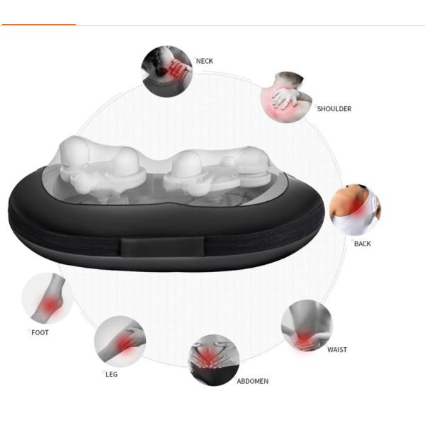 Pu Leather Breathable Fabric Electric Massage Pillow Peanut Shape 0.9KGS/ 1.2 KGS