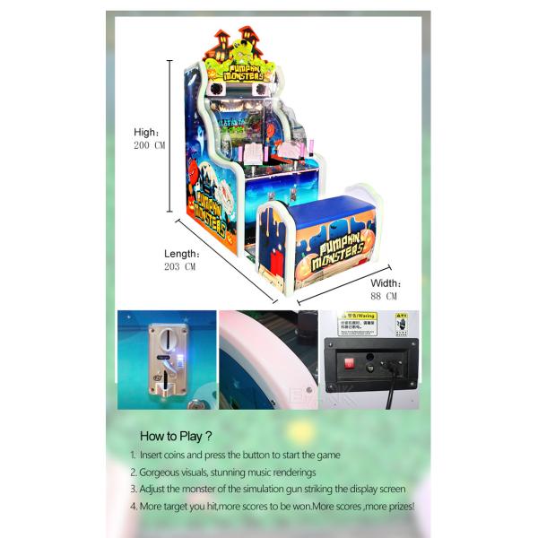 Water Shooting Coin Operated Arcade Machines Lottery Game Equipment