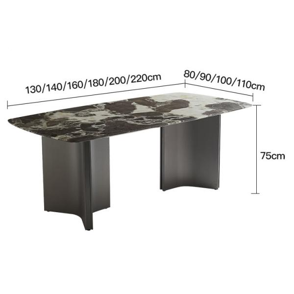 Современные столы из нержавеющей стали с мраморными вершинами для оптовой продажи