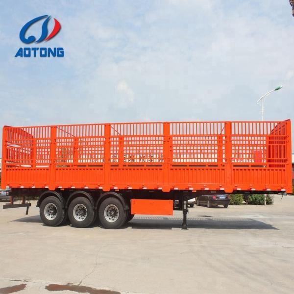 3 eixos 50 a 80 toneladas vedação de carga semi-remolque com T700/Q345 feixe principal de aço