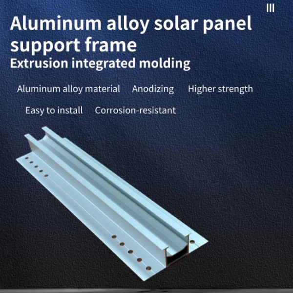 Rieles de montaje fotovoltaico solar cortos Kits solares Estructura metálica de aluminio Inclinada