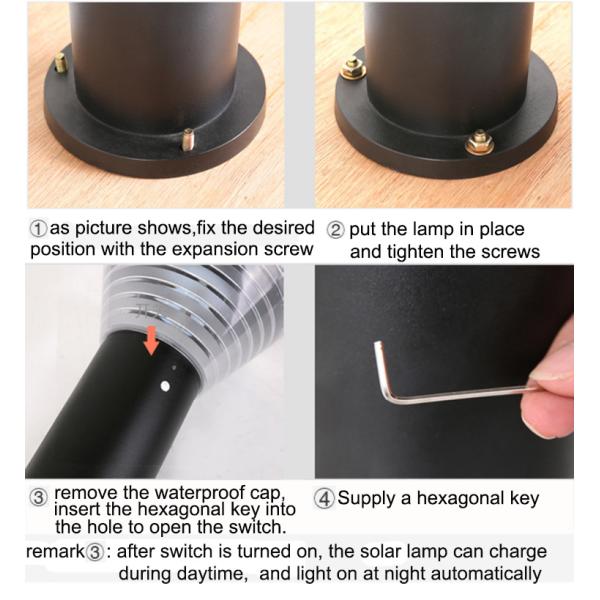 30cm 60cm 80cm high outdoor lawn lights garden villa courtyard lamp waterproof garden landscape lawn lamp