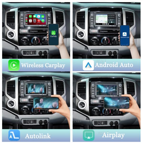 Viknav Linuxシステムデコーダーボックス Apple Android ワイヤレス Auto CarPlay トヨタ タコマ 2014-2019用