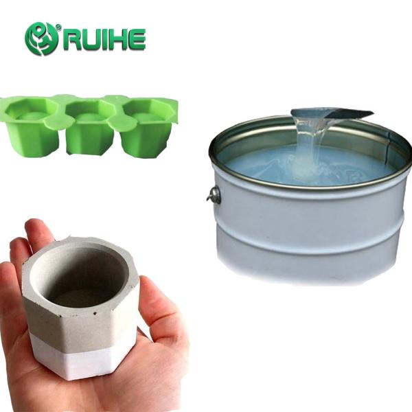 High Transparent RTV2 Liquid Silicone Flowerpot Mold REACH