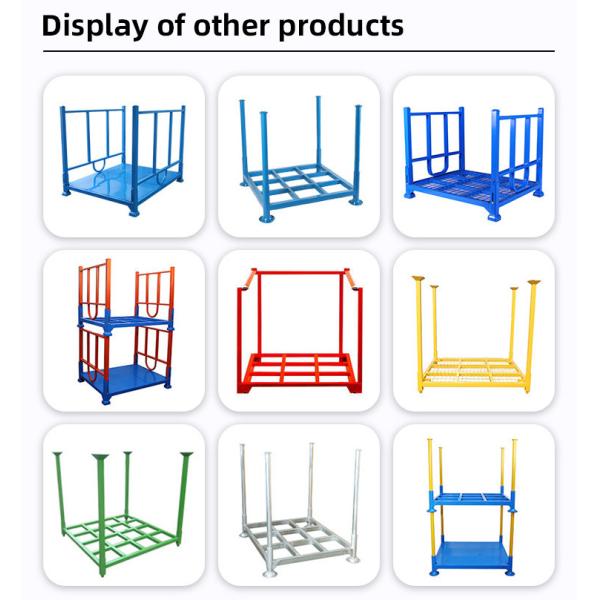 Steel Pallet Storage Stacking Rack Warehouse Customizable Cold Rolled Steel Q235 Design