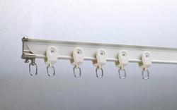 Window Decorative Curved Silent Curtain Track Manual Aluminum Metal Material