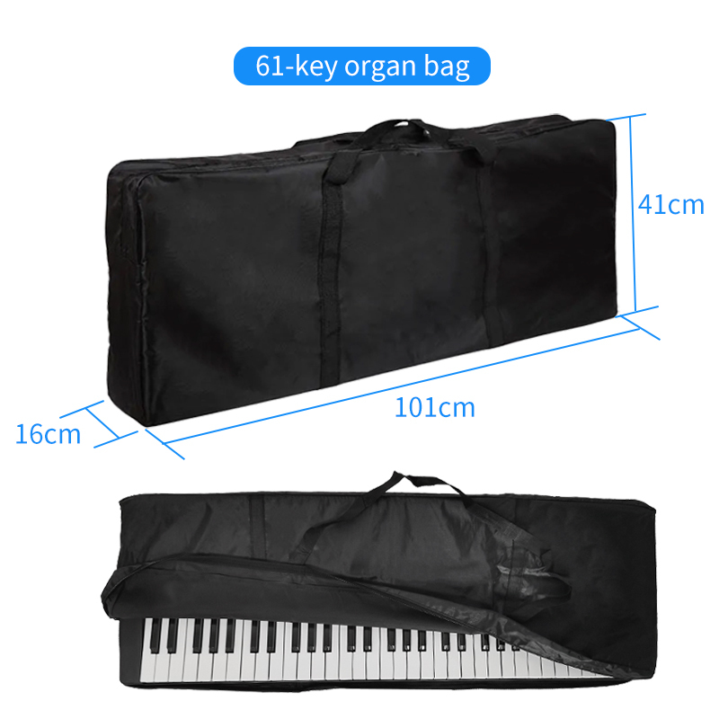 Shockproof Waterproof 61 Key Keyboard Bag Portable Hand Carry Case for Live Performance