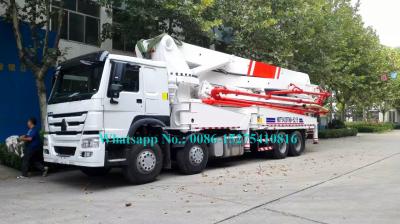 Máquina de bombeamento concreta de 5 braços com sistema de relação homem-máquina multilingue