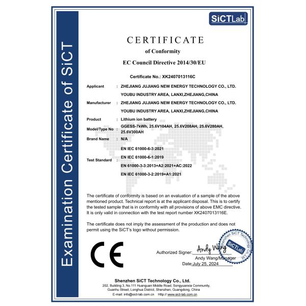 Zhejiang Jujiang New Energy Technology Co., Ltd.