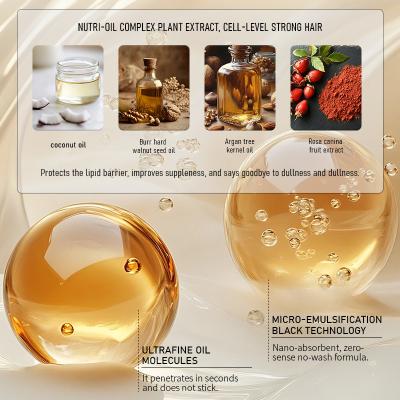 Triple Peptide 3 In 1 Plant Essence Moisture Keratin Repair Shampoo Silicone Free For Hair Scalp