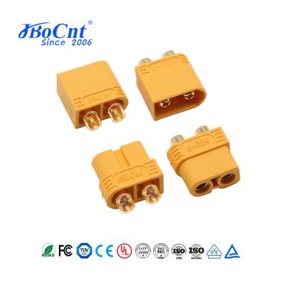 60U XT Connectors 2 Pin 30A Male And Female Connector Plug Yellow With Solder Terminals