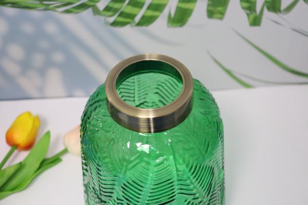 Decoração de vasos de vidro de arte hidropônica transparente verde para casa Decoração de loja de flores de hotel