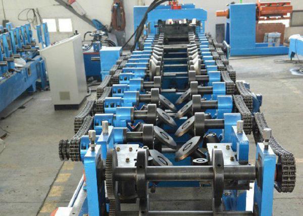Galvanized Steel Sheet C Z Purlin Roll Forming Machine Quick Interchangeable