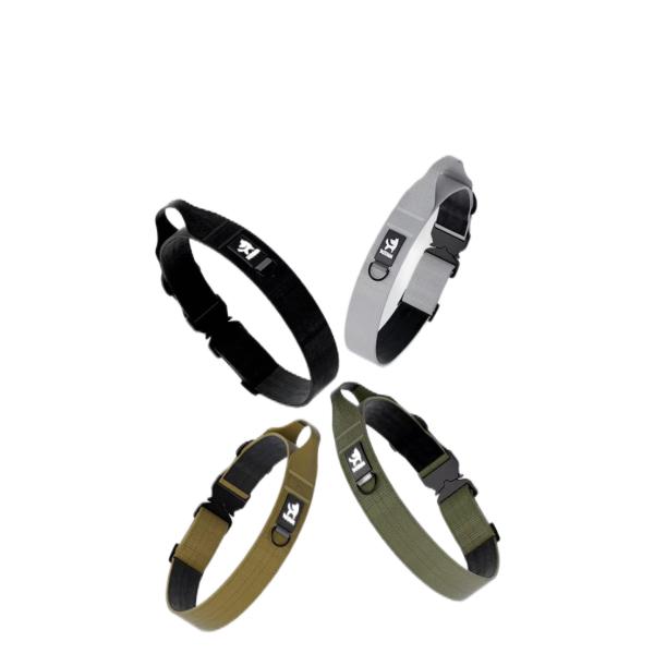 Colarão táctico ultraconfortável e respirável para cães grandes - durável, ajustável e refletor para segurança