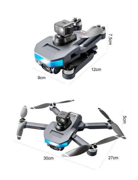 Fotografia aérea dobrável UAV Drone de câmera aérea com controle remoto