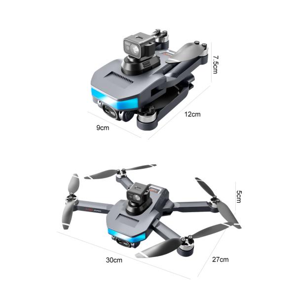 Compacto Fotografia Aérea UAV 200M Drone dobrável de controle remoto