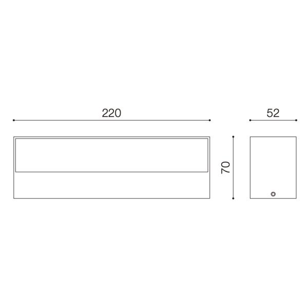 Exterior LED Up And Down Wall Light Decorative Wall Light Fixtures Surfaced Mounted