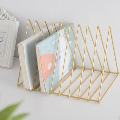 Amazon Hot Sale Stainless Steel Triangle Book Shelf Document Holder