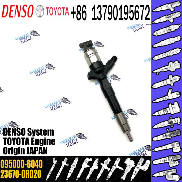Fuel engine injector 095000-6040 23670-0R020 for engine high pressure pump engine injection injector 095000-6040