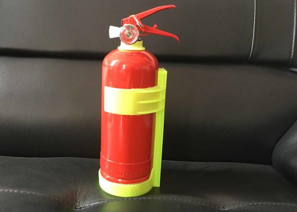 Foot Ring Type 1kg Powder Fire Extinguisher with bracket , Red Small Car Fire Extinguisher