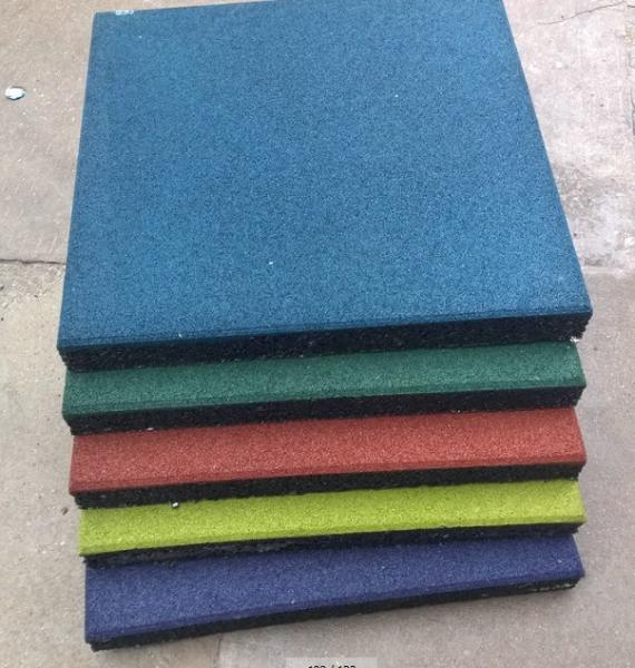 Colorful Playground Rubber Mats / Rubber Gym Floor Mats /Outdoor Rubber Tiles 50*50*5CM