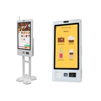 21.5 pouces écran tactile kiosque auto-commande machine de commande de caisse mur monture facture de paiement imprimante auto-service caisse de registre kiosque