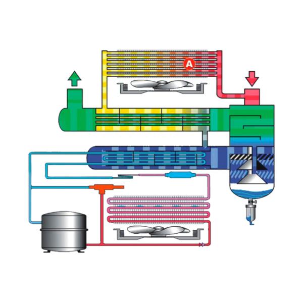 JC-10A 800W Refrigerated Compressed Air Dryer Dehumidification And Air Purification