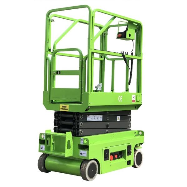 O tipo carga das rodas do giro de 240kg mini Scissor o elevado desempenho bonde completo do elevador