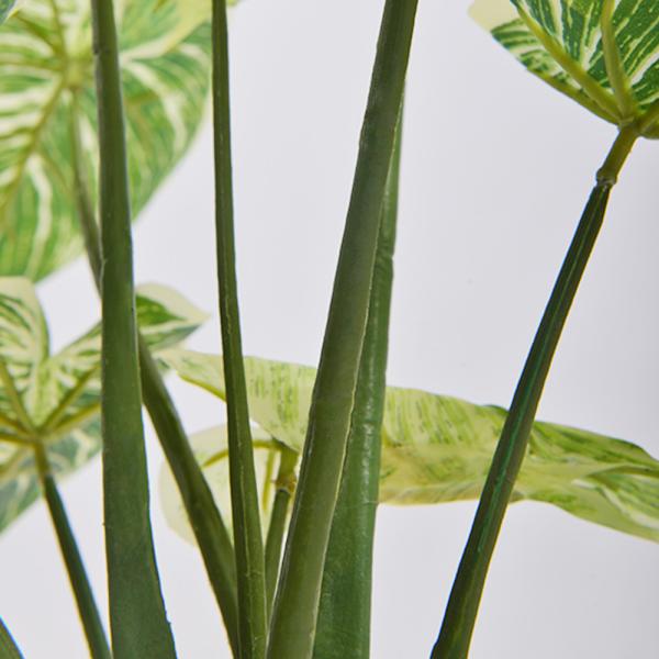 PE Artificial Potted Floor Plants For Fake Plant Philodendron Birkin