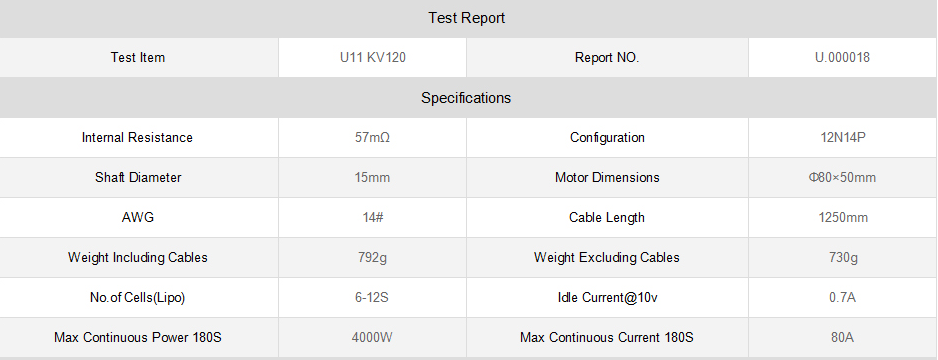 Wholesale Price T-MOTOR U11 KV90/120 High Torque Big Drone 3kw Bldc Motor 24v With Encoder FPV RC Parts