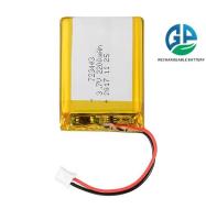 KC CB IEC62133 Approuvé 3.7v 2200mah 723443 batterie polymère lithium-ion personnalisée Batterie Lipo rechargeable