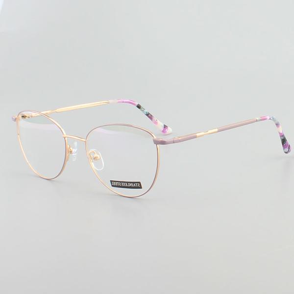 Women Blue Light Glasses Cat Eye Metal Optical Frame