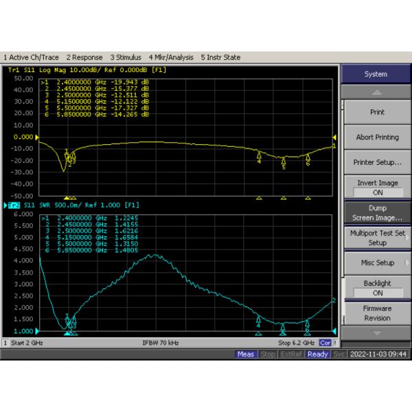 2.4G5.8G 2400-2500/5150-5850M Wifi6 10dBi Single Polarized Wall Mounted Directional Antenna