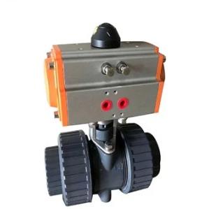 Soft Seat Plastic UPVC Electric Ball Valve Chemical Resistant 3 Inch PVC Ball Valve