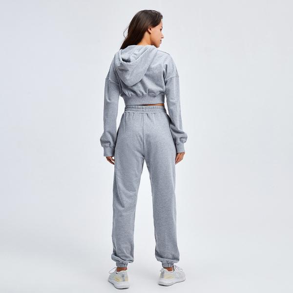 O Loungewear das mulheres do algodão do outono 85% do inverno equipa equipamentos de 2 partes