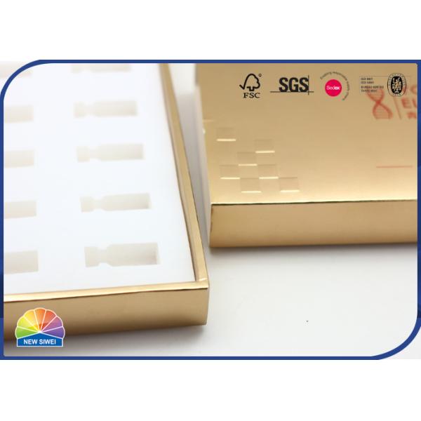 Штемпелевать набор подарка лоска порошка коробки бумаги ящика логотипа косметический лиофилизованный упаковывая