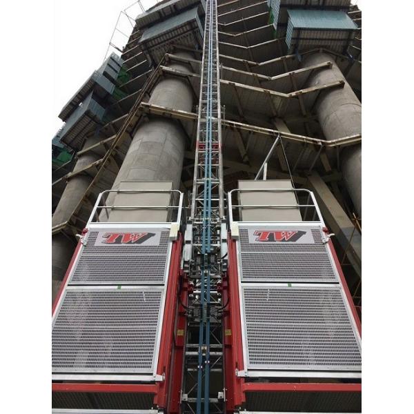 rack and pinion construction hoist,VFD Control, hot dip galvanized 2000kg Construction building hoist , 0-46m/Min Passenger Material Hoist