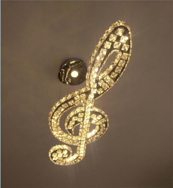 Crystal glass ceiling lights Music Lampshade For Indoor Home Lighting Fixturs (WH-CA-50)