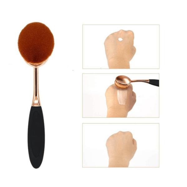 Beauty Toothbrush Looking Makeup Brushes Rose Gold Face Makeup Brush Set