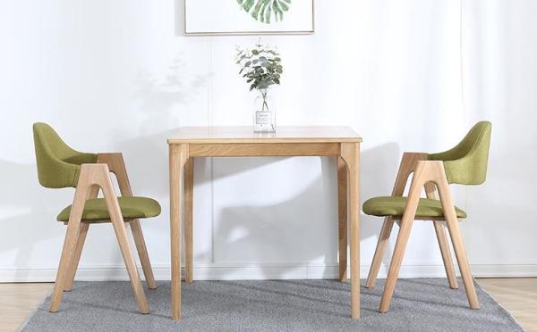 Nordic fashion creative solid wood dining chair cloth art leisure chair simple back armchair coffee restaurant A chair