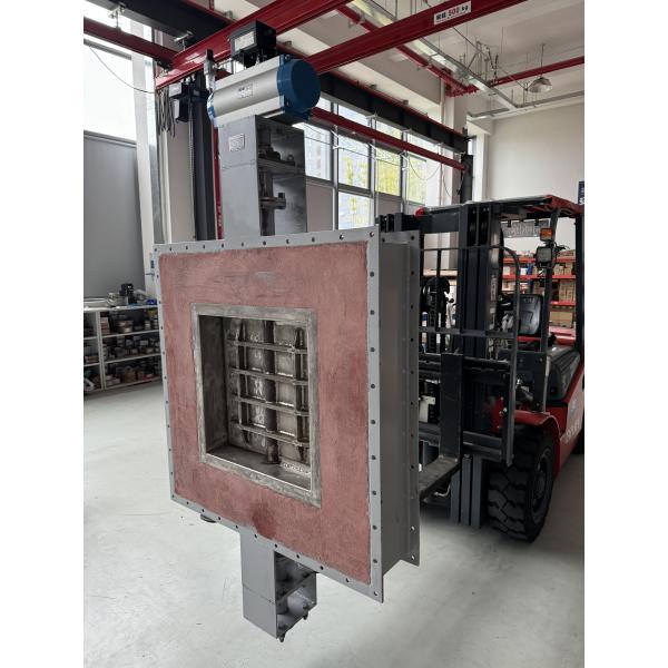 Ultra-High Temperature carbon steel pneumatic butterfly valve pouring valve